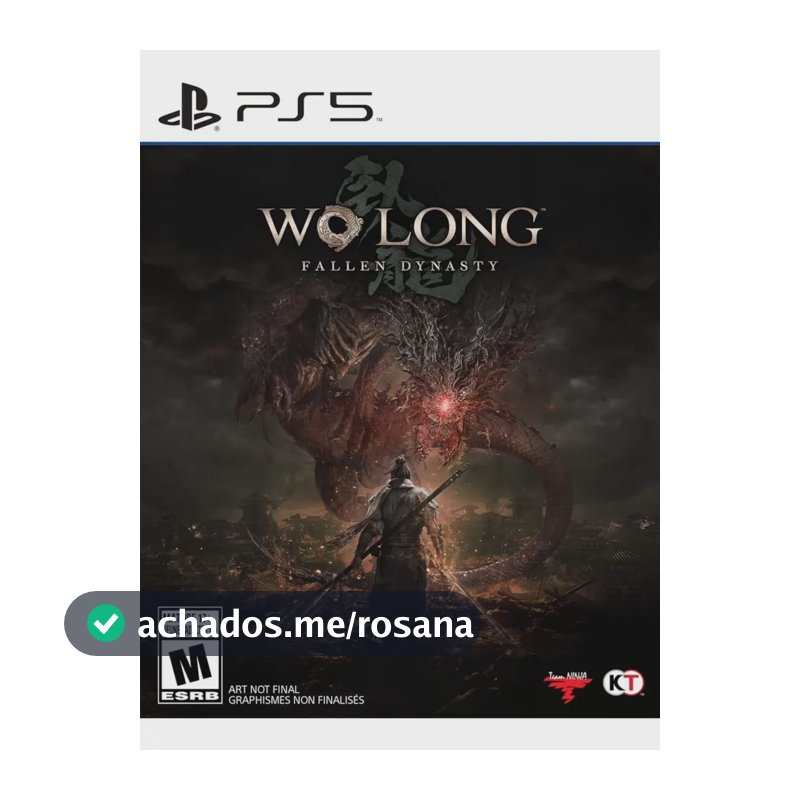 Jogo Wo Long Fallen Dynasty Ps5 Midia Fisica