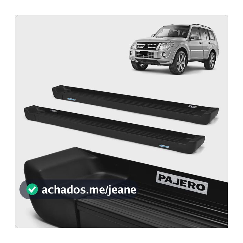 Estribo Pajero Full 2007 A 2022 Prime Preto