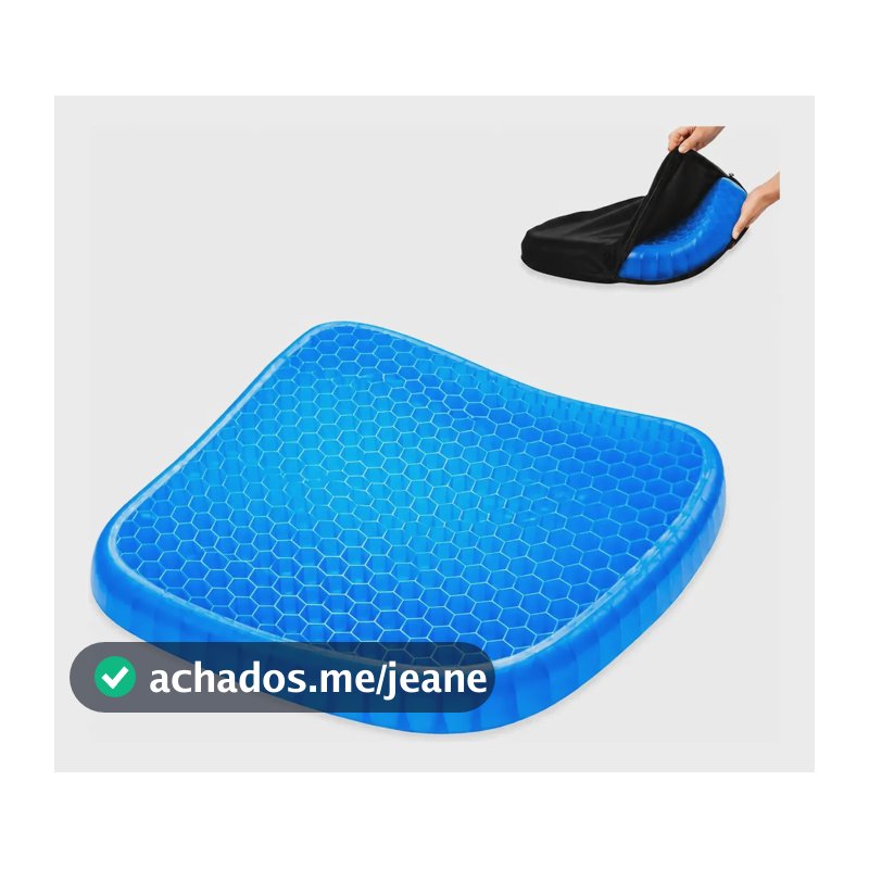 Assento Coccix Almofada Anatomica Ortopedica Egg Escaras Azul-celeste