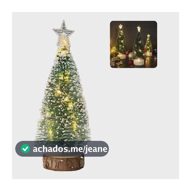 Mini Arvore De Natal Com Led Decoracao Natalina Luxo