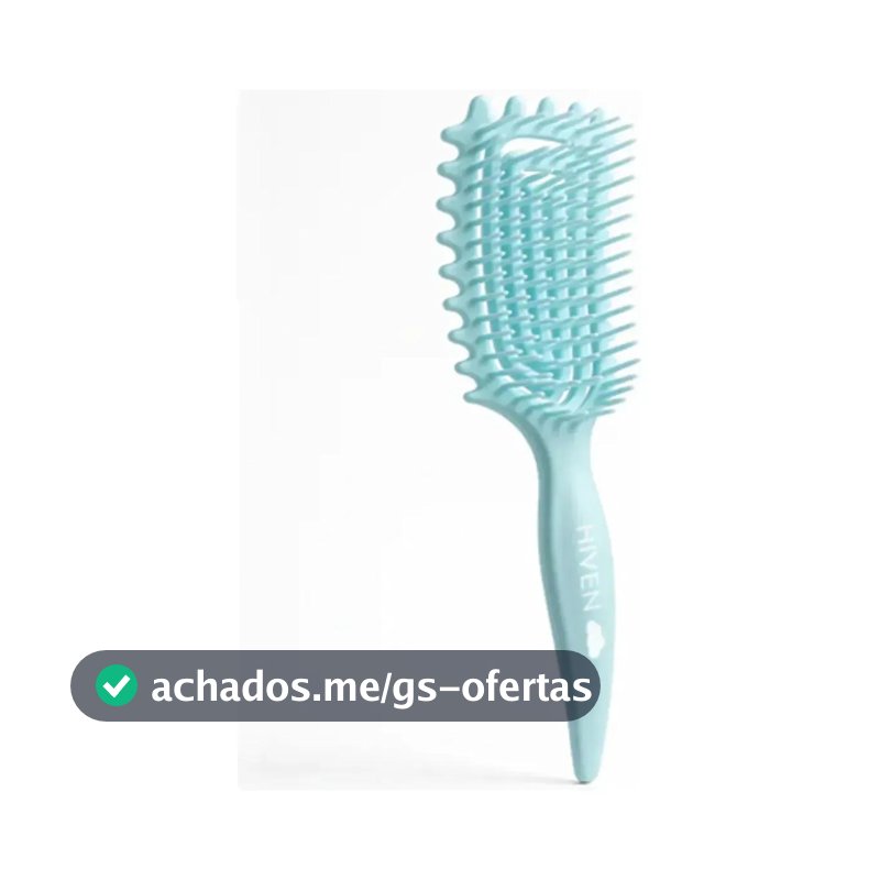 Escova De Fitagem Para Cabelos Cacheados E Crespos Anti Frizz Fitabrush Hiven