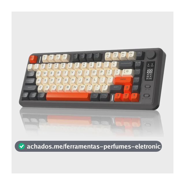 Teclado Para Jogos Sem Fio Freewolf M75 Com Toque Mecânico Glimmer