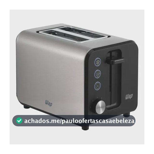 Torradeira Elétrica WAP WTE1 7 Níveis de Tostagem 900W 127V