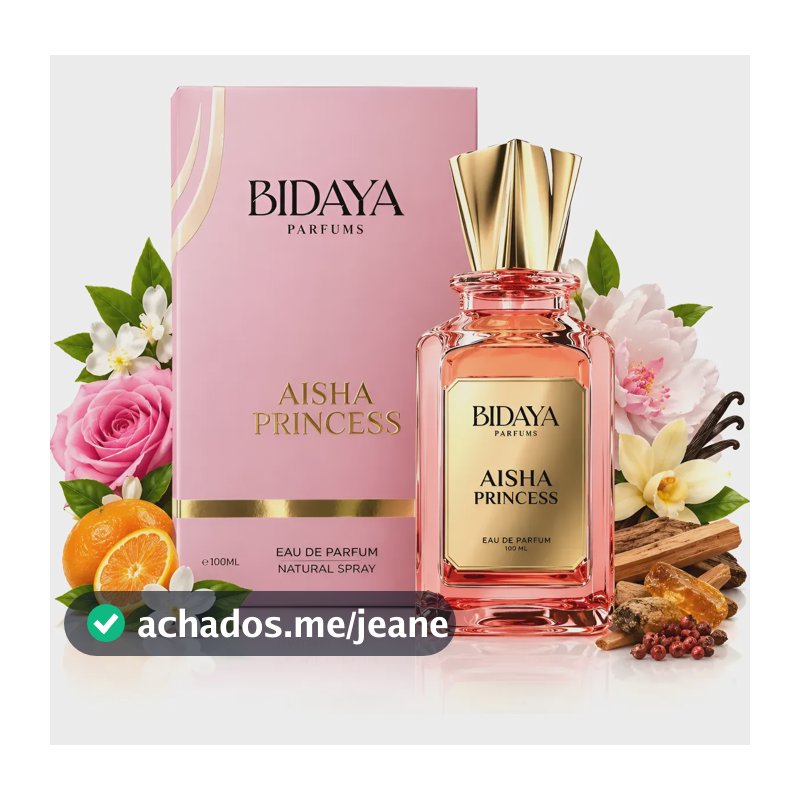 Perfume Árabe Aisha Princess Bidaya Oriental Floral Feminino