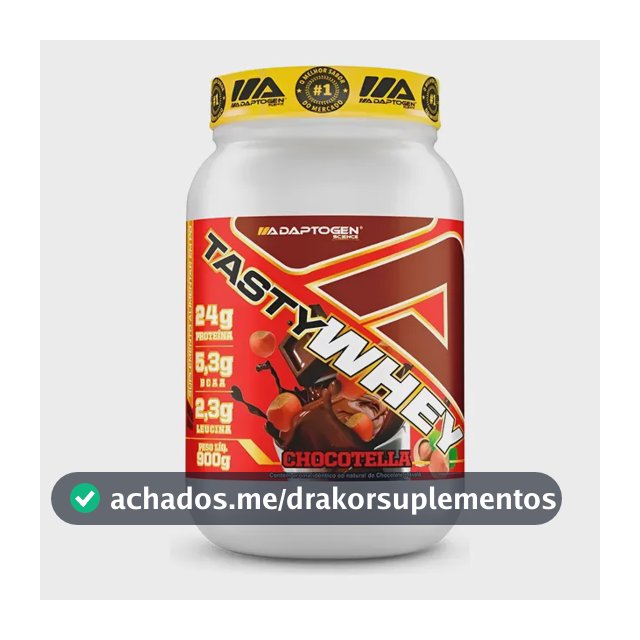 Tasty Whey Pote 900g Chocotella Adaptogen Science Choconilla