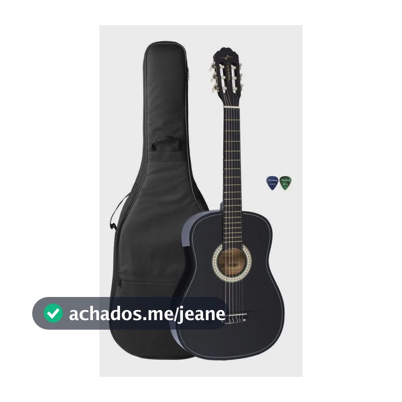 Kit Violão Acústico Iniciante Vogga Vca104n + Capa
