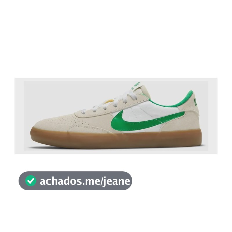 Tênis Nike Sb Heritage Vulc Masculino Bege/verde Escuro 41 Br