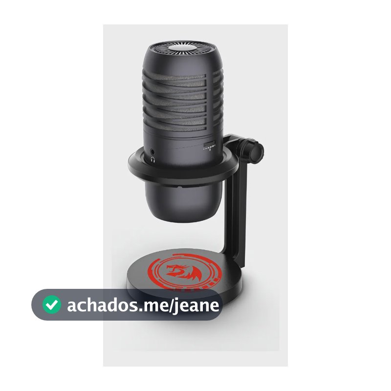 Microfone Gamer Redragon Nebula Preto Gm211