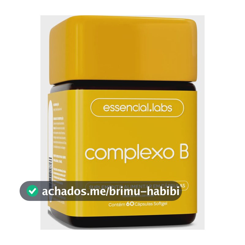 COMPLEXO B - 60 Cápsulas Softgel - Fórmula com Máxima Concentração e Biodisponibilidade