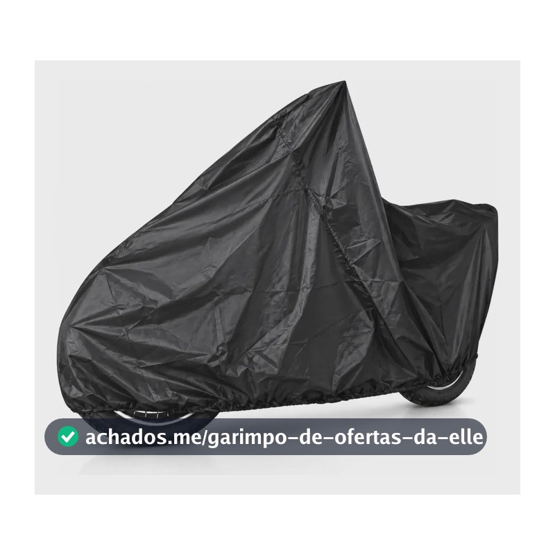 Capa Para Moto Impermeável Leve Proteção Uv Sol Chuva P M G Preto G