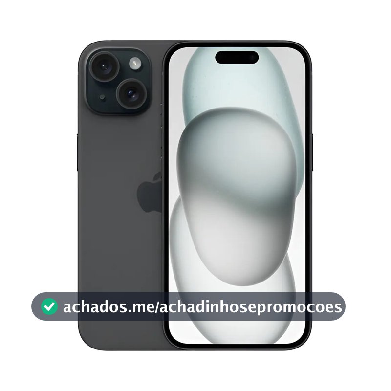 Apple iPhone 15 (256 GB) - Preto - Distribuidor Autorizado