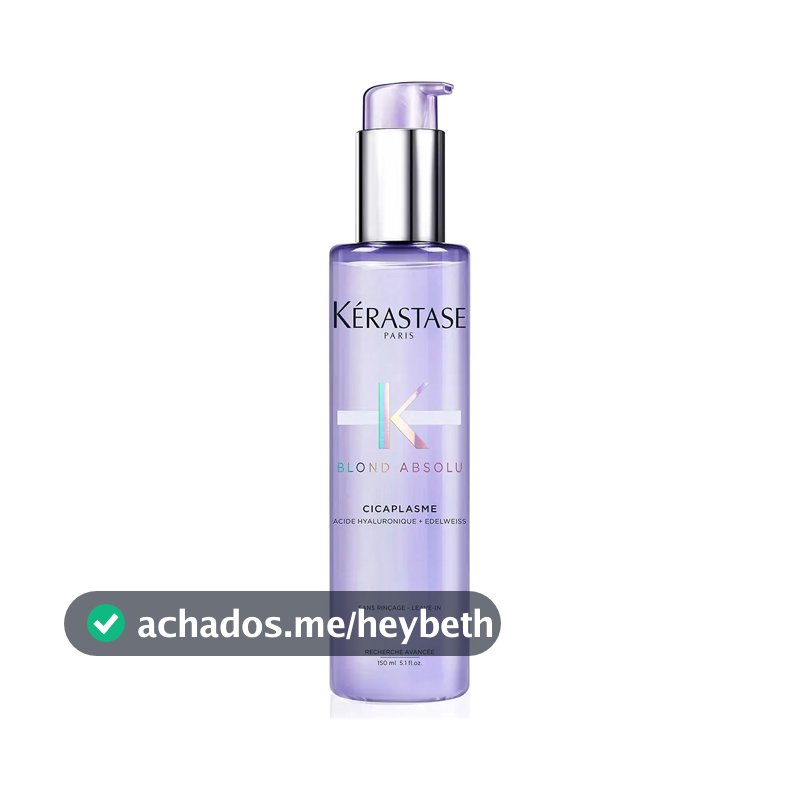 Kérastase Blond Absolu Cicaplasme Sérum Termoprotector para Cabelo Loiro, Tingido ou Descolorido, Sem Enxágue, com Filtro UV, Protege, Nutre e Controla o Frizz, 150 ml