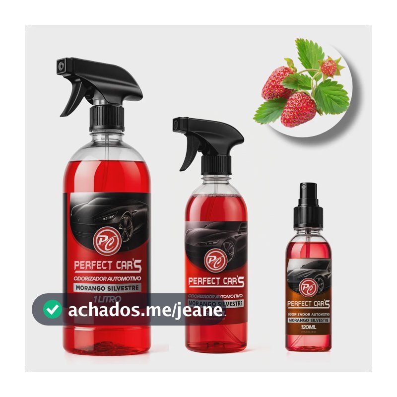 Cheirinho De Carro Importado Aromatizante Automotivo Perfume Morango Silvestre Morango Silvestre 500ml