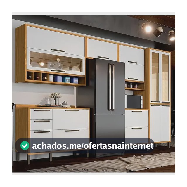 Cozinha Modulada Completa 6 Peças 12 Portas 4 Gavetas E Wt