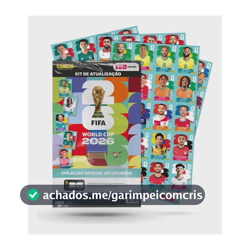Kit De Atualização 120 Figurinhas - Copa Do Mundo 2026