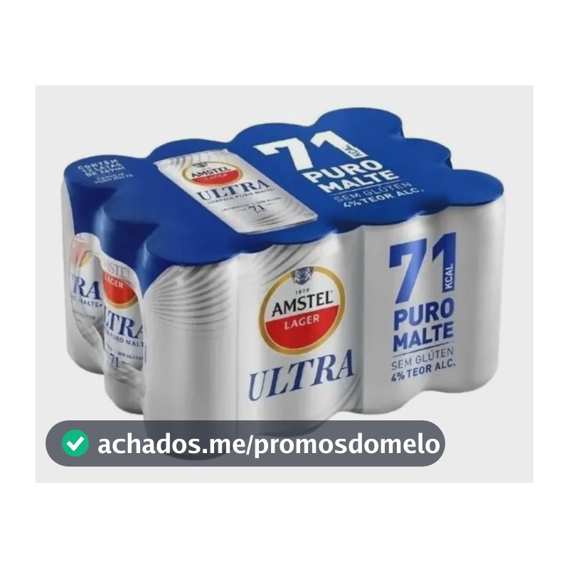 Cerveja Amstel Ultra Sem Glúten Lata 269ml - 12 Unidades