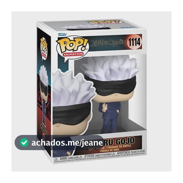 Figura Funko Pop Satoru Gojo Jujutsu Kaisen Vinil