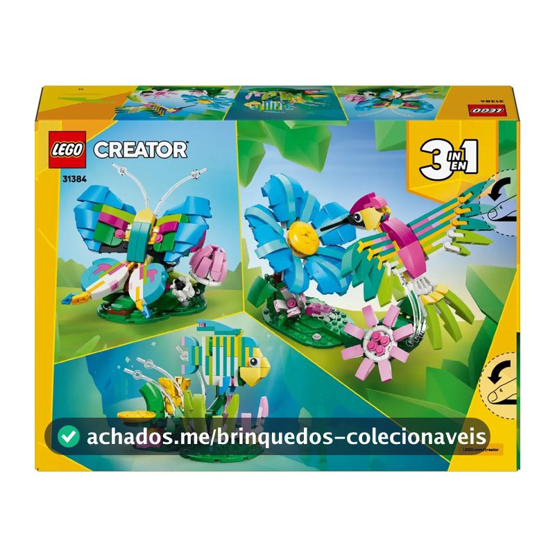LEGO® Creator 3 em 1 Wildlife: beija-flor colorido 31384