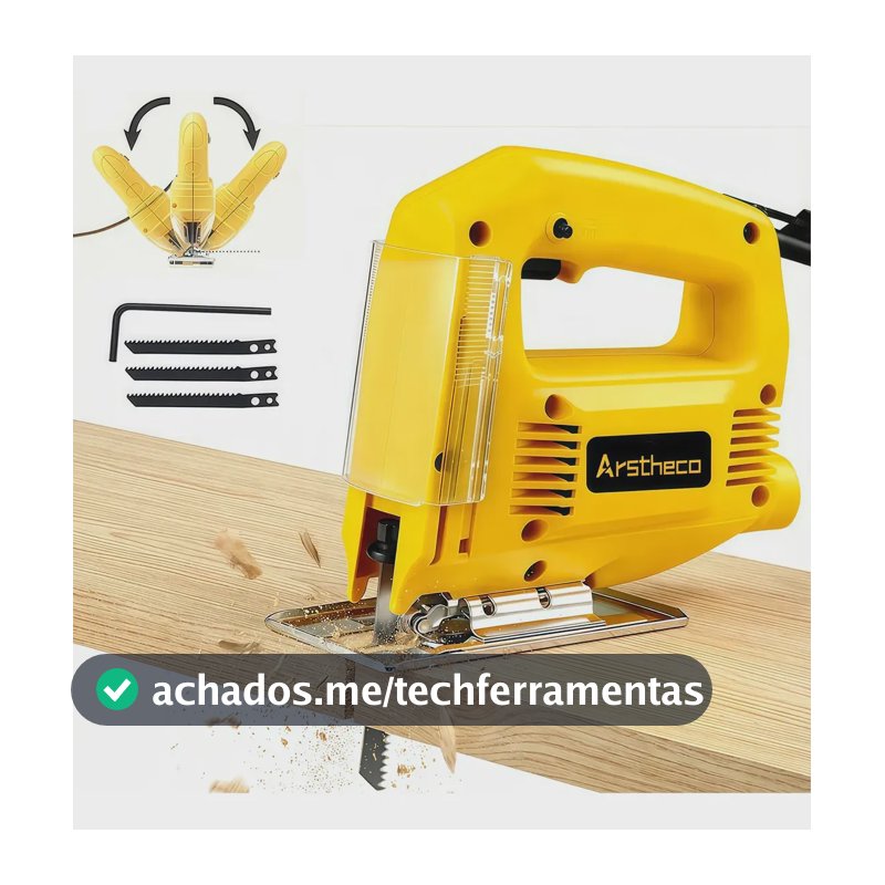 Serra Tico Tico Elétrica Marceneiro Profissional Com 3 Serra 110v