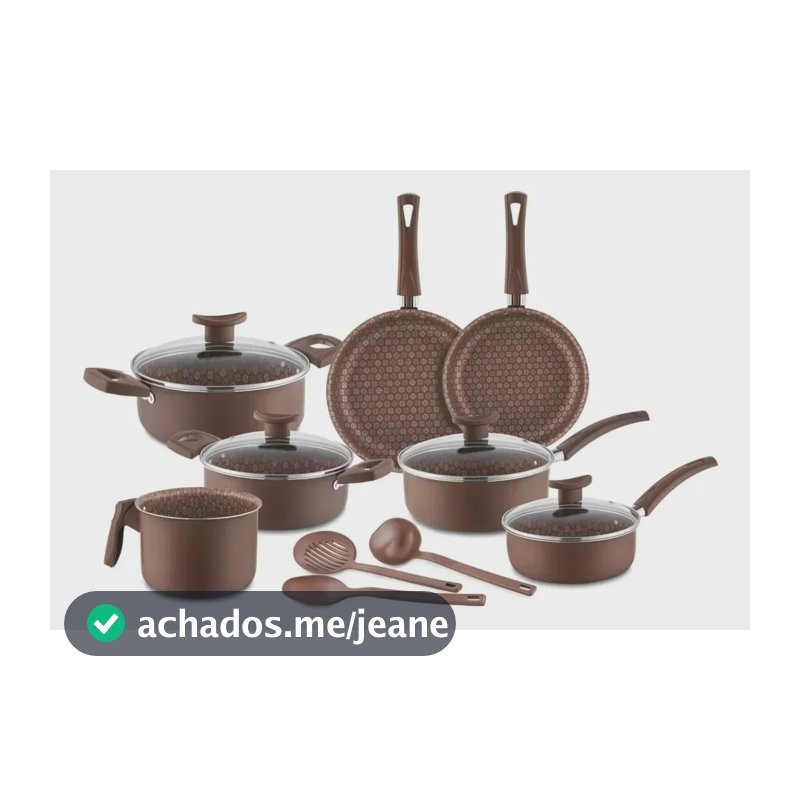 Jogo De Panelas Antiaderente Ditália Bianco 10 Peças