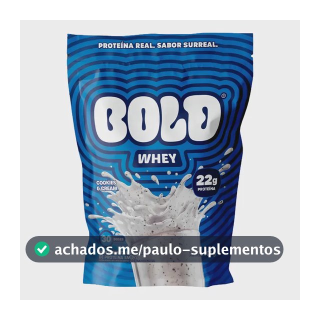 Whey Protein Bold Sabor Cookies & Cream 900g
