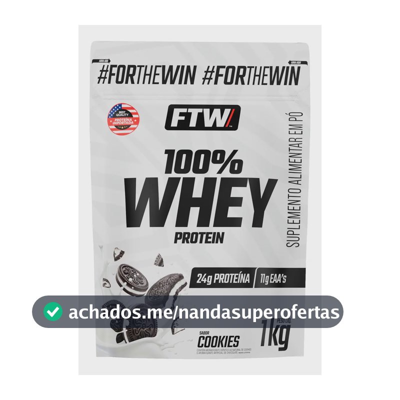 Whey Protein 100% Refil 1 Kg FTW