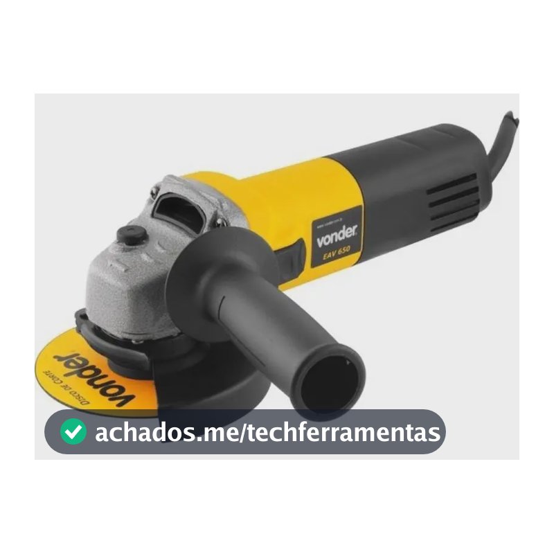 Esmerilhadeira Angular Vonder Eav 650 50hz/60hz Cor Amarelo Frequência 50 Hz/60 Hz