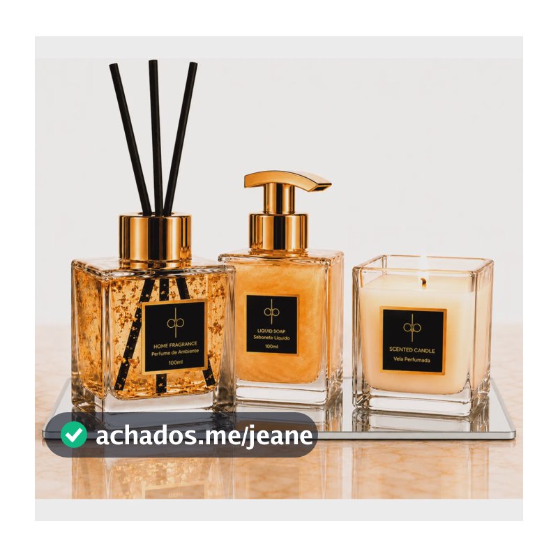 Kit Lavabo + Bandeja - Gold 22k | Vanilla Salt 100ml