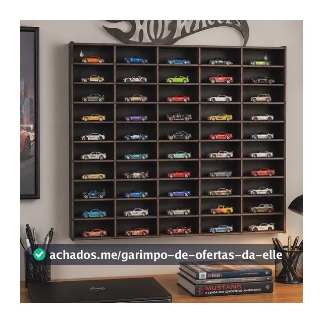 Expositor Para 50 Carrinhos Hot Weels Prateleira Brinquedo Mdf