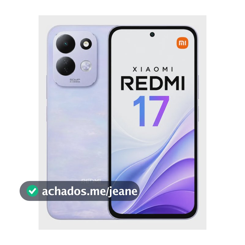 Celular Xiaomi Redmi 17 256gb 6gb Ram 7500mah 50mp 4g Global Lilás