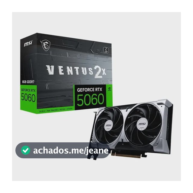 Open Box Nvidia Msi Rtx 5060 Ventus 2x 8gb Gddr7 Oc