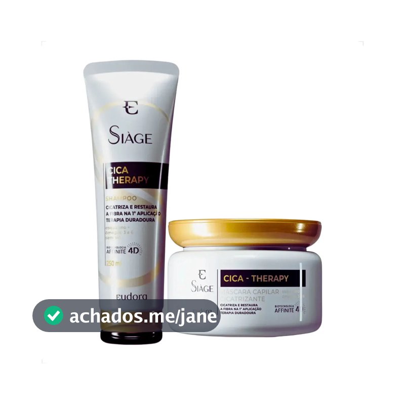 Kit Eudora Siage Cica-Therapy Shampoo 250ml + Máscara 250g