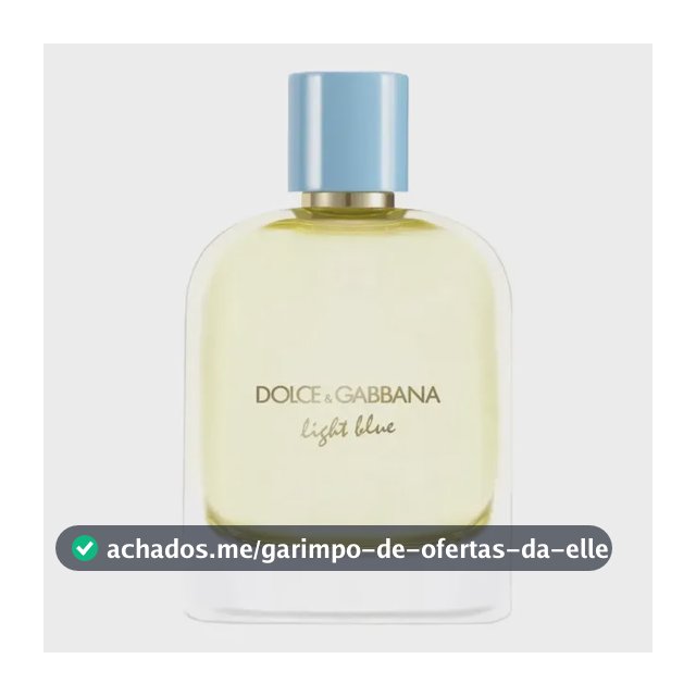 Dolce&gabbana Light Blue For Men Eau De Parfum 100ml