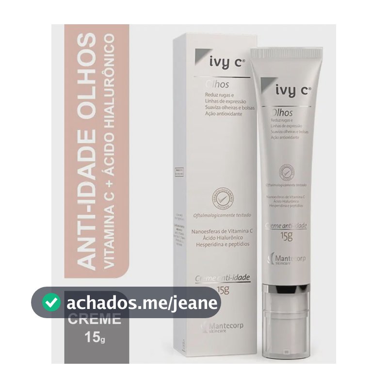 Creme Anti-Idade Mantecorp Ivy C para Área dos Olhos com Vitamina C