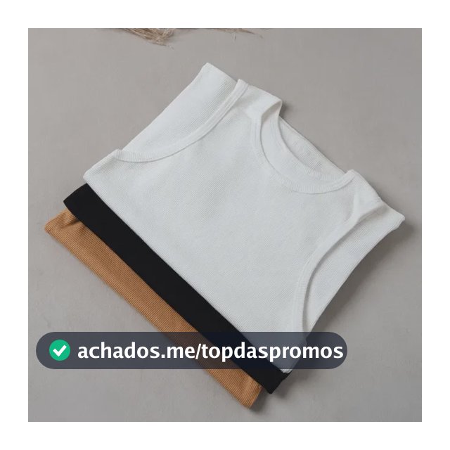 Kit 3 Regatas Femininas Caneladas Algodão Premium