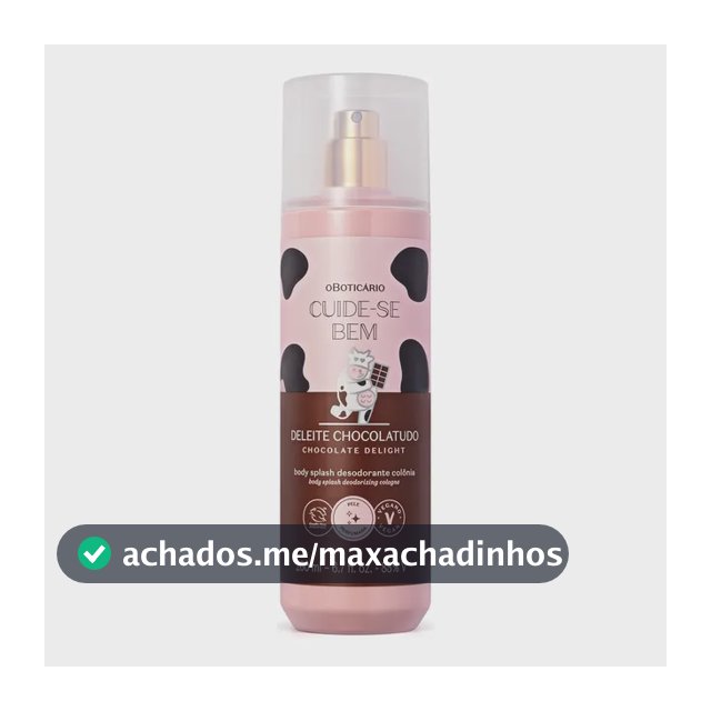 O Boticário Cuide-se Bem Body Splash Deleite Chocolatudo 200ml