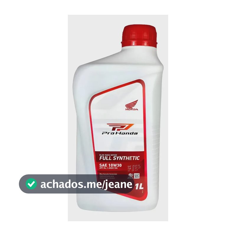 Óleo Pro Honda 10w30 Full Synthetic Motor 4 Tempos