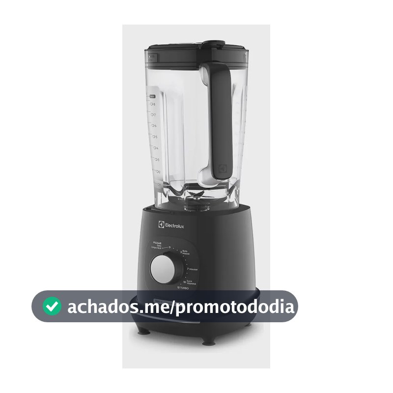 Liquidificador Electrolux 1300W de Potência com 3.2 Litros de Capacidade 12 Velocidades 6 Lâmina TriForce e Pés Antiderrapantes EBL1300 - Preto