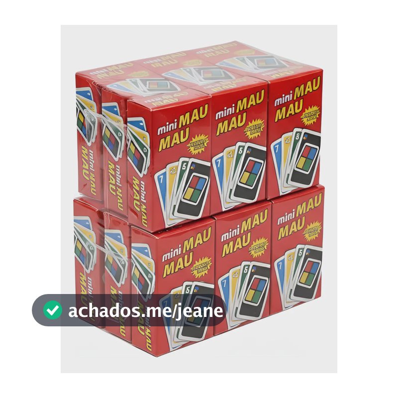Kit 12 Unidades Jogo Mini Mau Mau Lembrancinha Crianças Uno