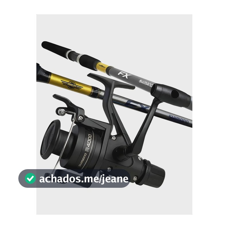 Pesca Profissional Shimano Molinete Ix4000 + 1,98m Preto