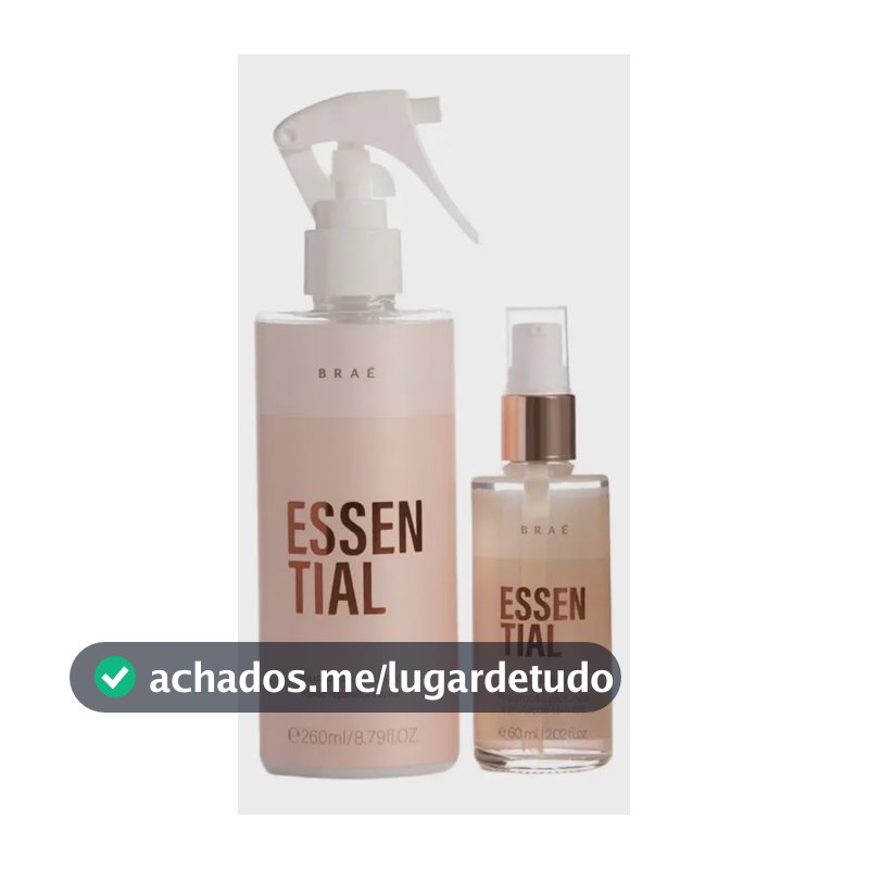 Kit Braé Essential Sérum e Óleo para Cabelos Danificados com Ácido Hialurônico