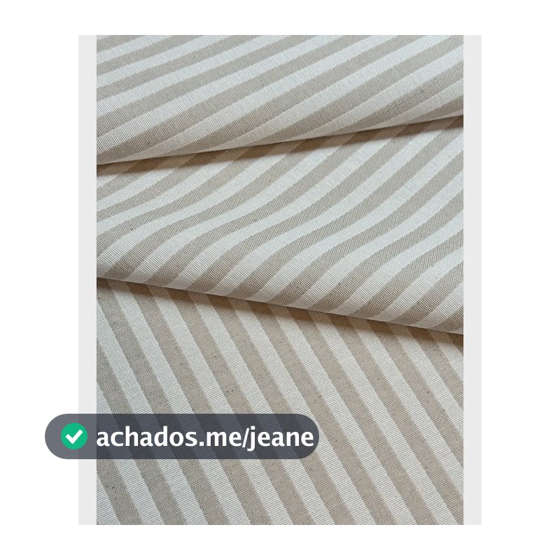 Tecido Jacquard Fio Tinto Listrado Estreito 1m X 2,8m