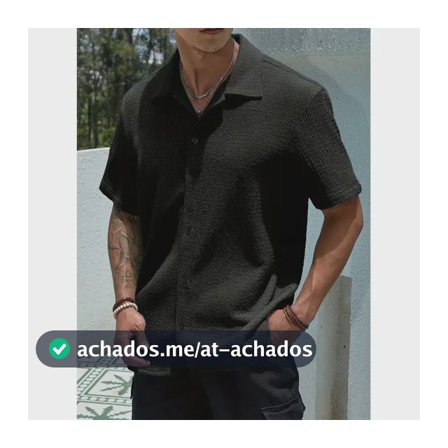Camisa Casual Masculina Texturizada C/botões Old Money 05