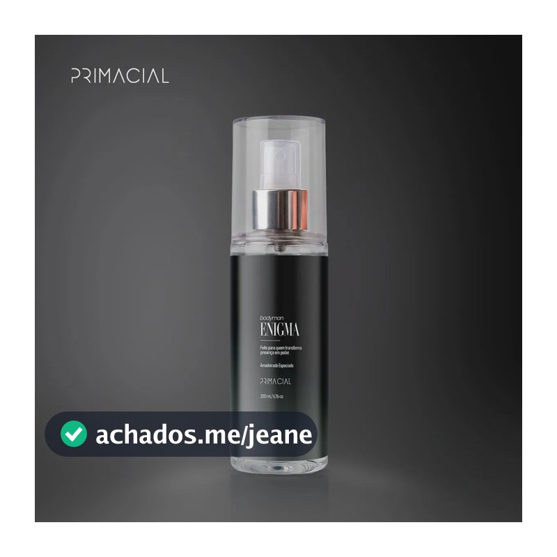 BODY SPLASH MASCULINO ENIGMA 200ML - PRIMACIAL PERFUME AMADEIRADO