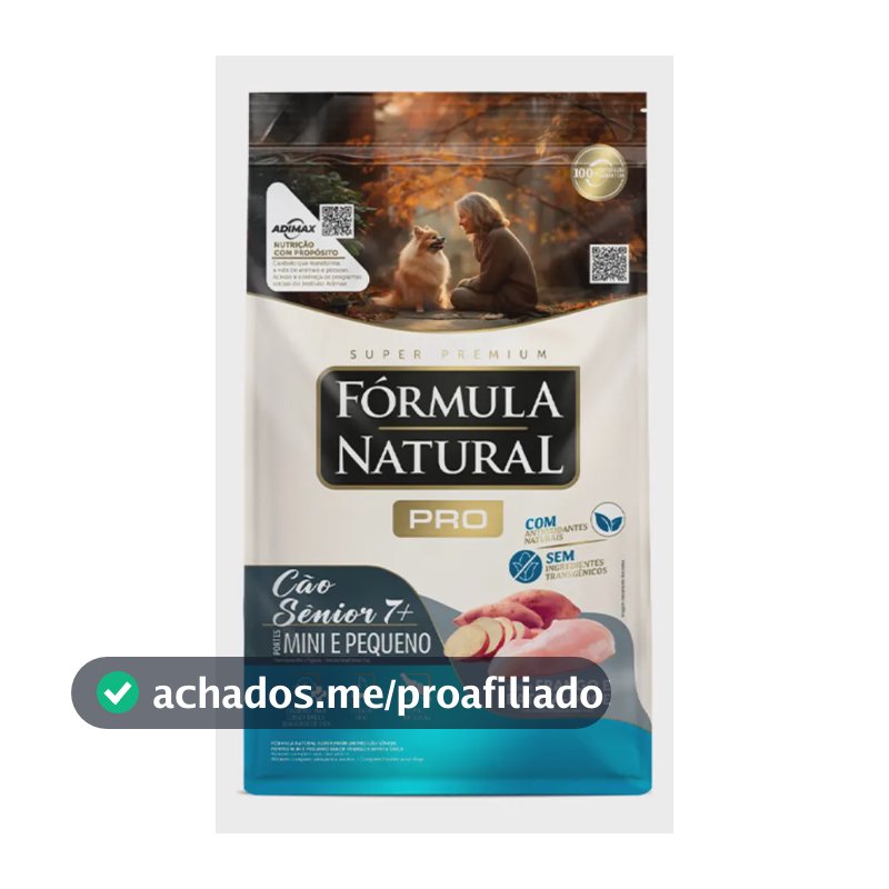 Fórmula Natural Super Premium Pro Cão Sênior Portes Mini e Pequeno Sabor Frango e Batata-Doce 10,1 kg