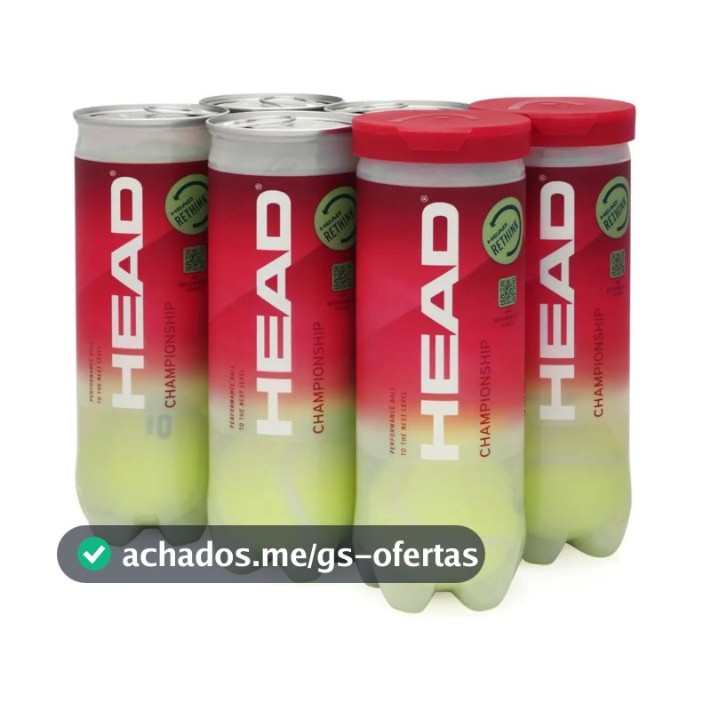 Bola De Tênis Head Championship Pack Com 6 Tubos