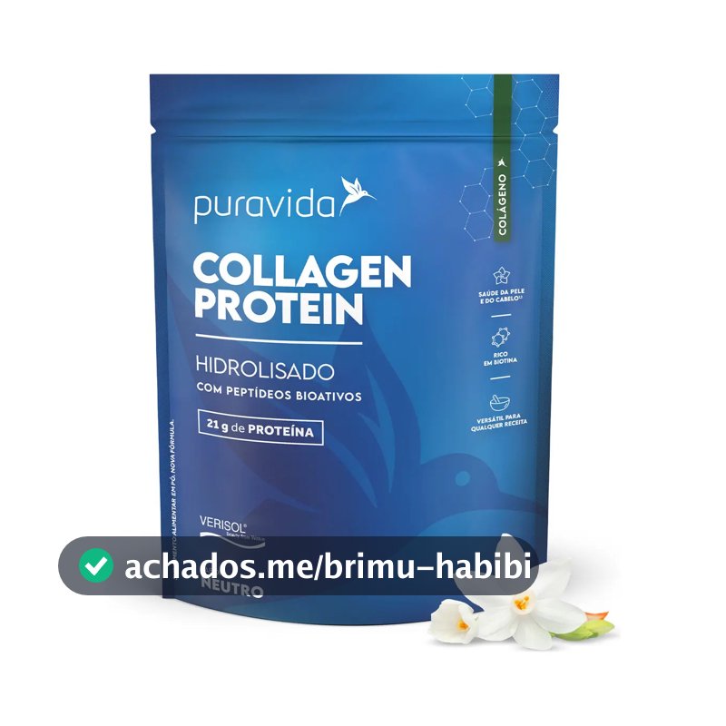 Collagen Protein Neutro 450g Sem Sabor Puravida Sem Sabor