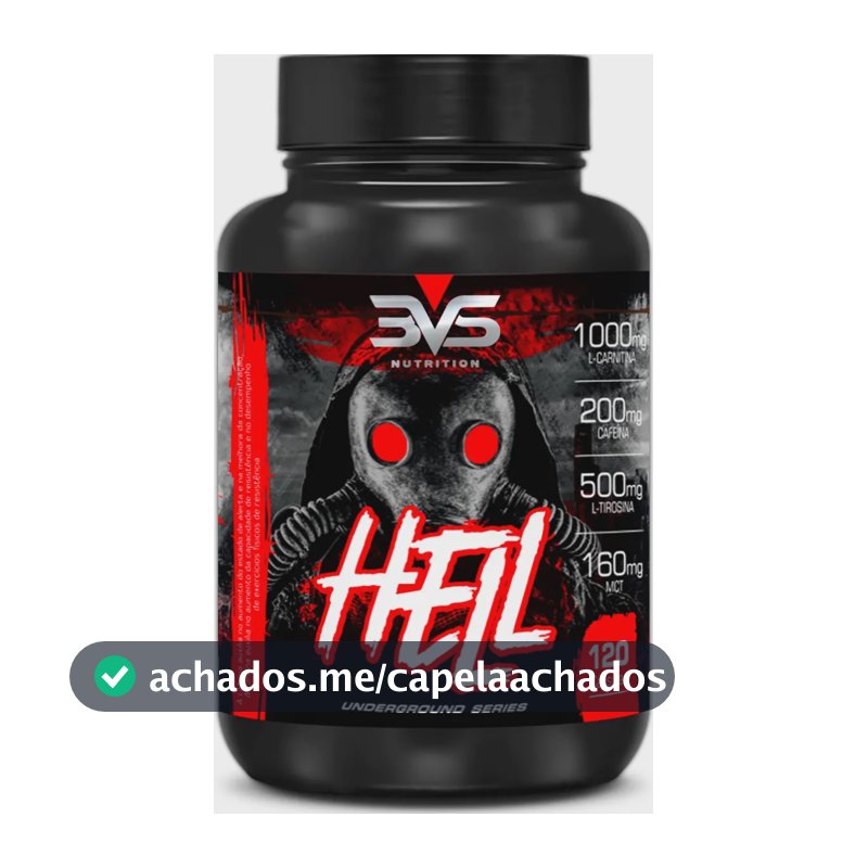 Termogênico Hell - Fórmula Exclusiva Contendo 7 Ingredientes Com Cafeína, L-carnitina, L-tirosina, Mct, Picolinato De Cromo E Vitaminas - 120 Cápsulas