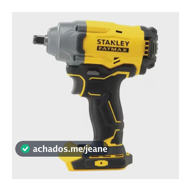 Chave de Impacto Profissional Stanley 20V 6,35mm 1900RPM Sem Bateria SBW920B-B3