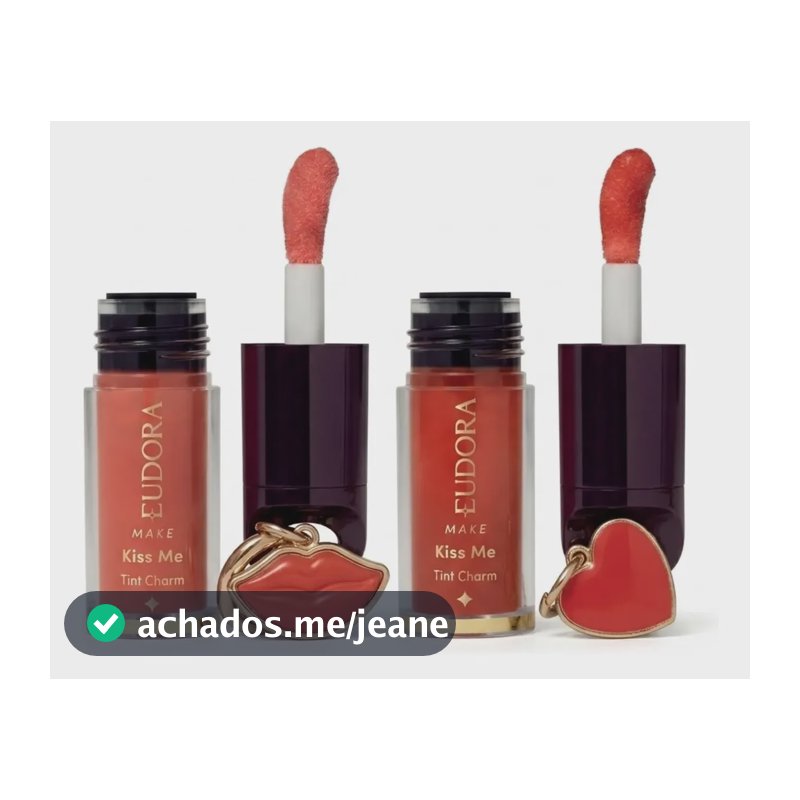 Combo Kiss Me Tint Charm: Lip Oil Peach 2ml + Lip Oil Red 2m Não Se Aplica